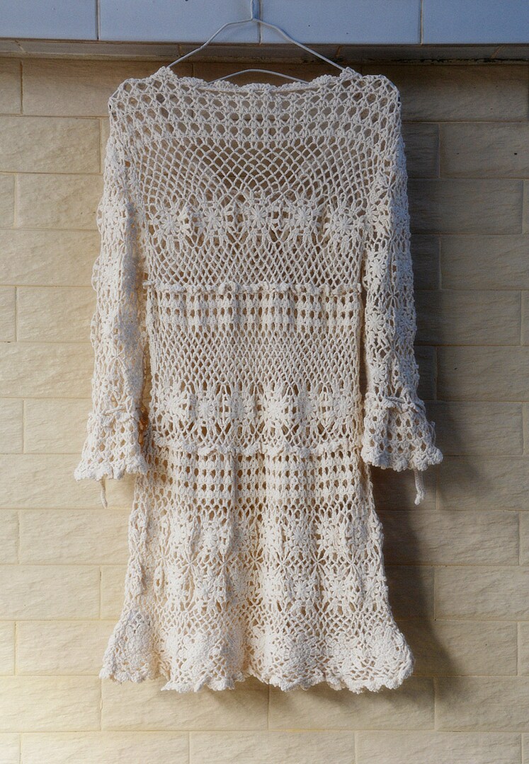 Long Sleeve Women Crochet Dress Hippie Festival Clothing | MakerPlace by Michaels Long Sleeve Women Crochet Dress Hippie Festival Clothing | MakerPlace by Michaels